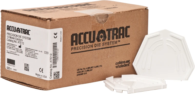 ACCU-TRAC  Packung  12 Basisplatten weiß