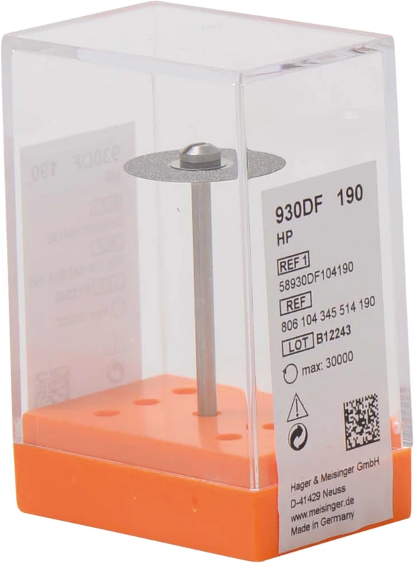 Diamantscheiben 930D  Stück  rot fein, HP, Figur 345, 0,25 mm, ISO 190