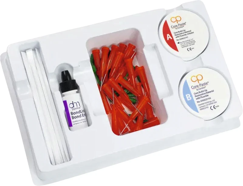 Core Paste  Kit  2 x 25 g Dose mit Fluorid weiß, Zubehör