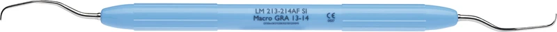 LM Macro Gracey   Stück  Figur 13\14, distal, für Posterior, hellblau, LM-ErgoNorm Griff