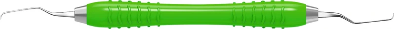 Gracey Kürette Colori Silikon  Stück  Figur 5-6, COLORI-Silikon Griff grün