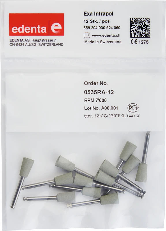 Exa Intrapol  Packung  12 Stück weiß, RA, Figur 030 Kelch, 10 mm, ISO 060