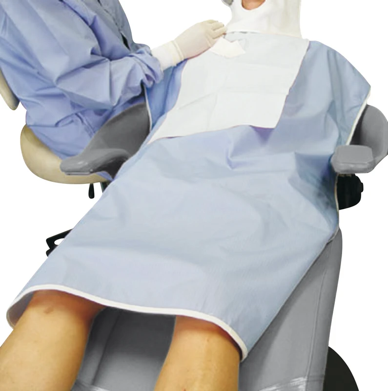 Patientenschutzumhang  Packung  4 Stück blau