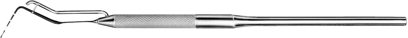 Paradontometer nach Who  Stück  165 mm, Rundgriff, gewinkelt, (Skalierung 3,5-2-3-3 mm)