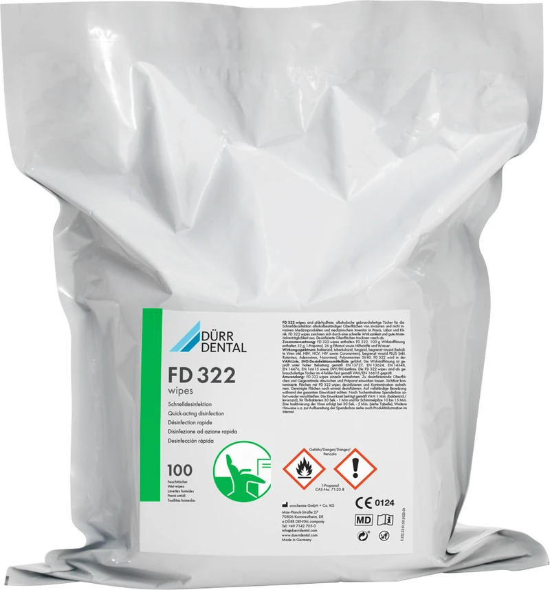 FD 322 wipes Schnelldesinfektion  Nachfüllpackung  4 x 100 Stück