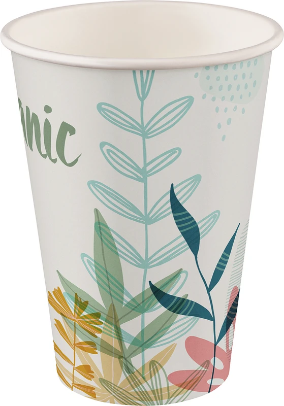 Bio-Hartpapierbecher PLA  Karton  2.000 Stück flower