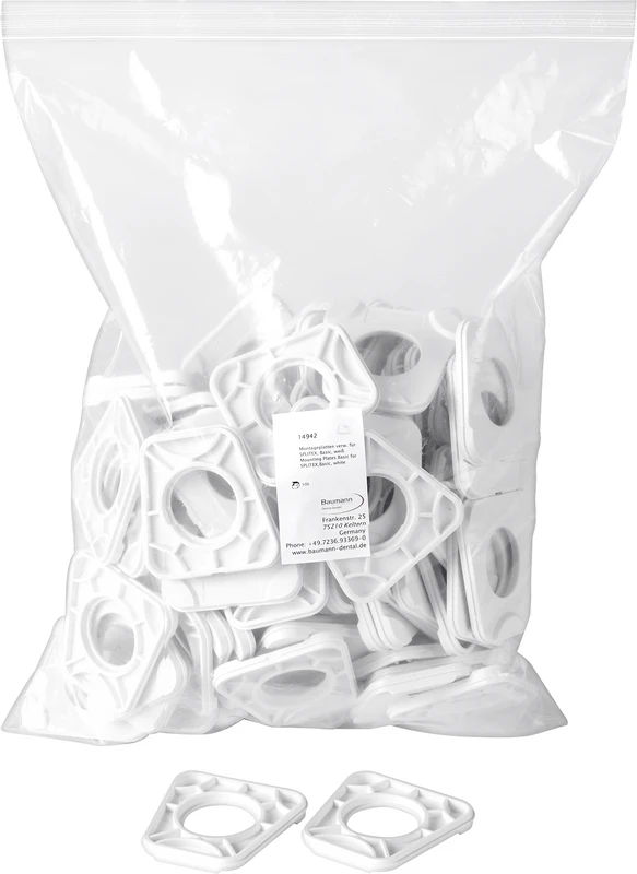 System Splitex¹ Montageplatten  Packung  100 Stück weiß