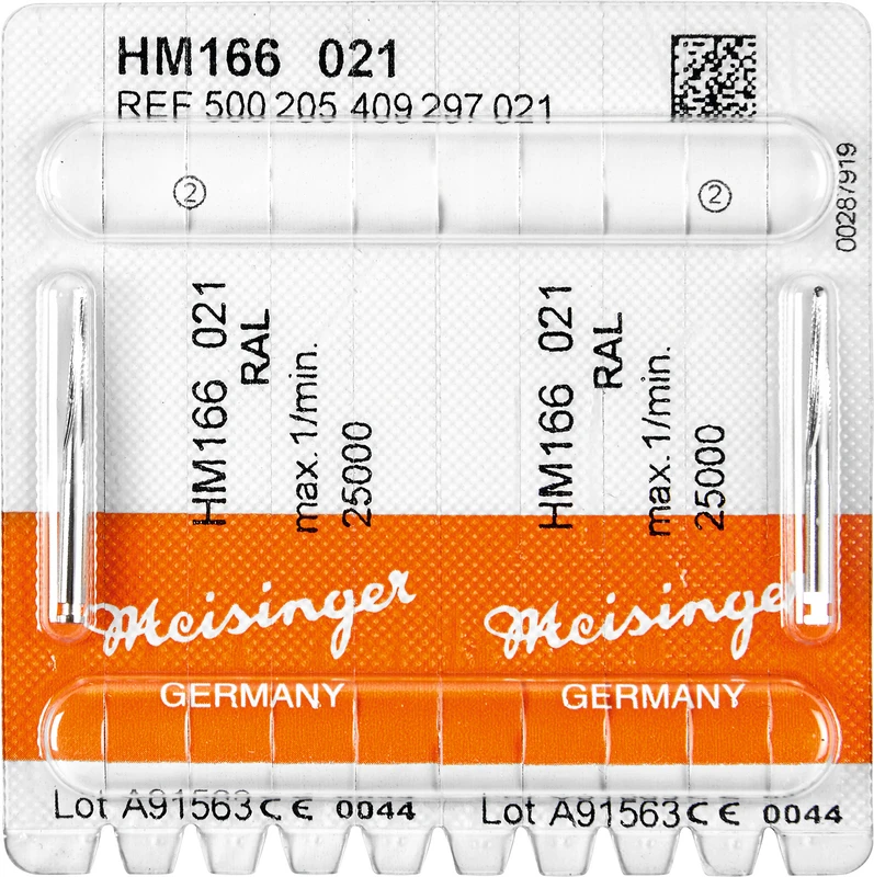 Chirurgie Fräser HM 166  Packung  2 Stück RAL, Figur 409, 11 mm, ISO 021