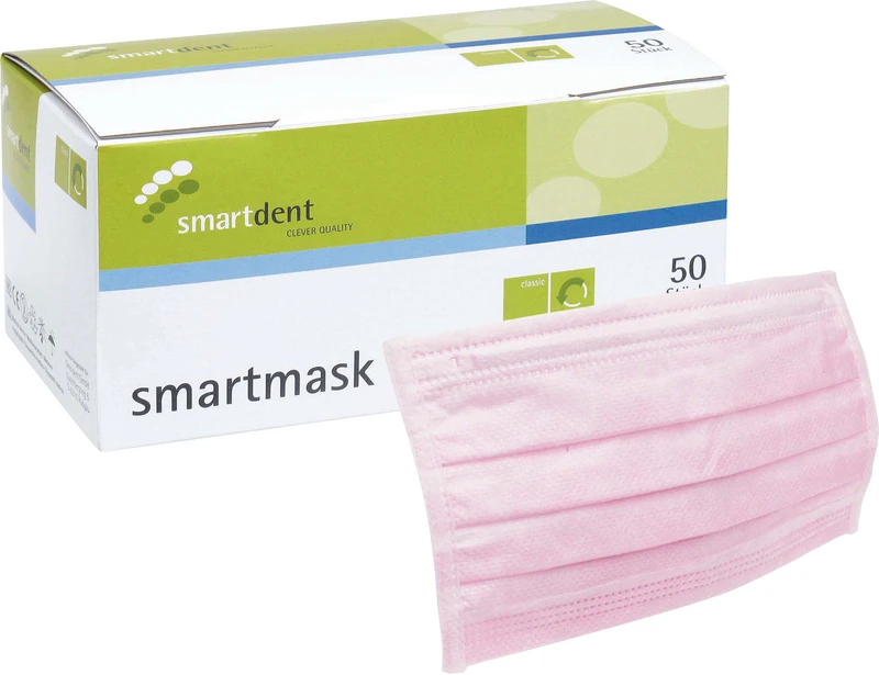 smartmask Mundschutz  Packung  50 Stück pink