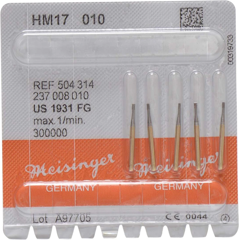 Kronentrenner HM 17  Packung  5 Stück Querhiebverz., FG, Figur 237, 1,7 mm, ISO 010