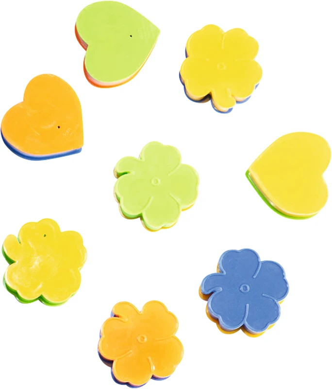 Zähnchen Behälter  Packung  50 Stück bunt, 38 mm