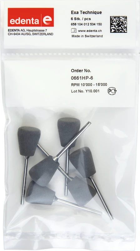 Exa Technique  Packung  6 Stück grau mittel, HP, Figur 012, 18 mm, ISO 150