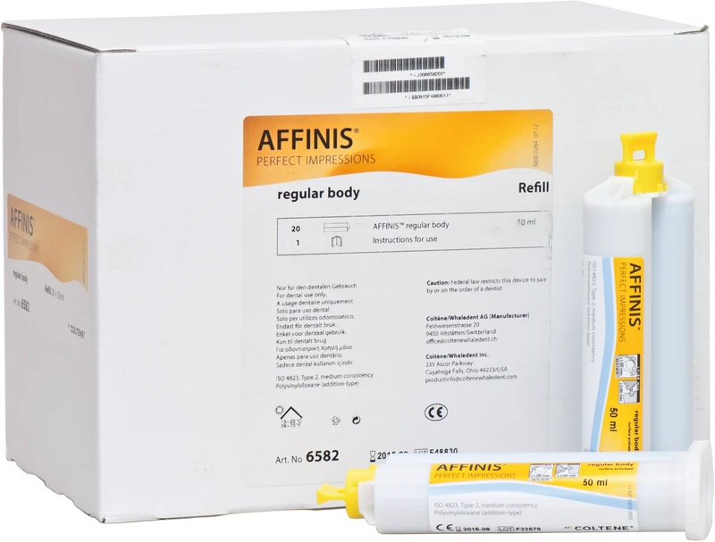 AFFINIS® System 50  Nachfüllpackung  20 x 50 ml Doppelkartusche regular body
