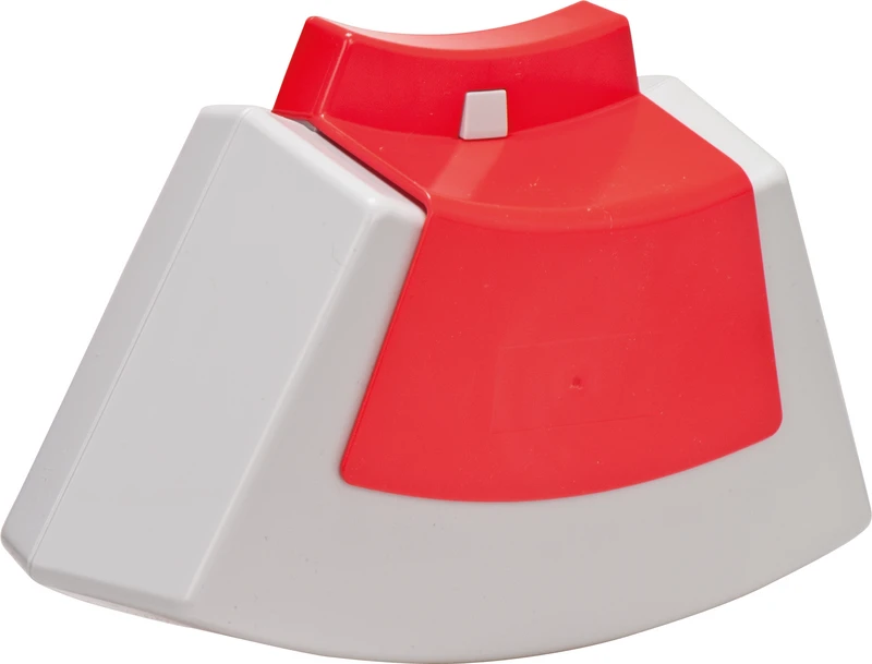 Bobby  Stück  hellgrau, Clip rot