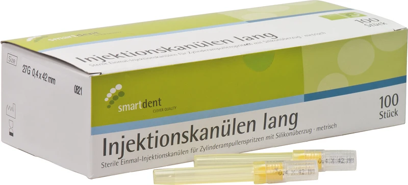 smart Injektionskanülen  Packung  100 Stück Ø 0,4 x 42 mm
