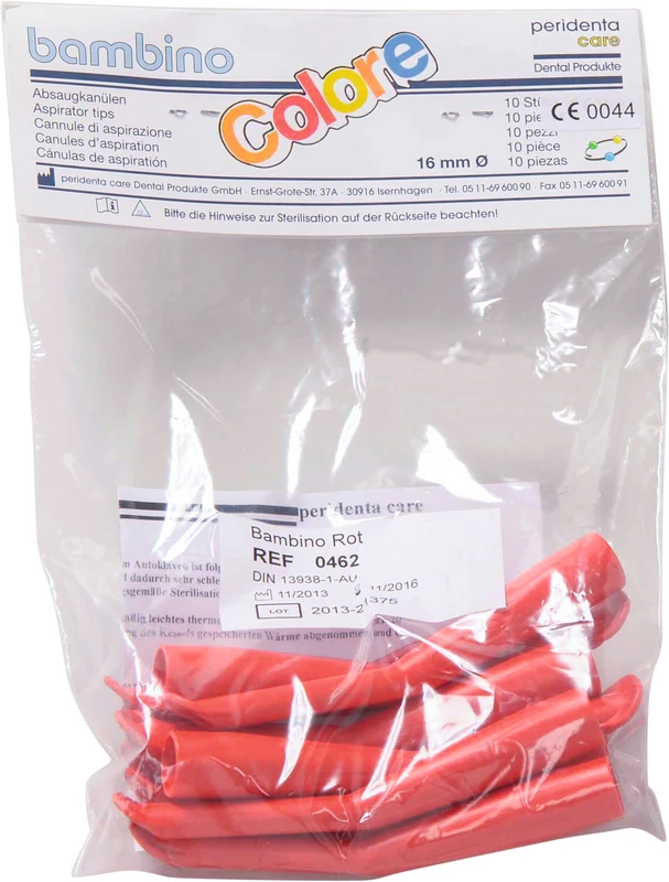 Absaugkanülen Bambino  Packung  10 Stück rot