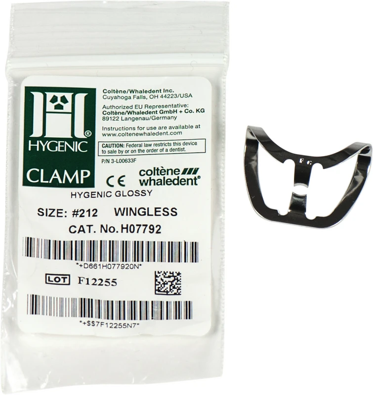 HYGENIC® Dental Dam Klammern  Stück  Klammer ohne Flügel für Frontzähne, 212