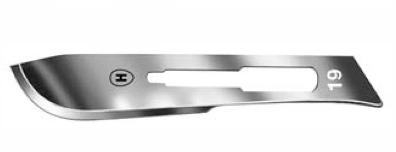 Skalpellklingen   Packung  100 Stück Figur 19, steril