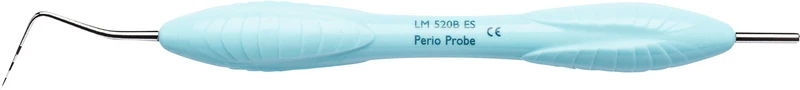 LM PA-Sonden \ Parodontometer   Stück  Figur 520B, einendig, kugelförmig, hellblau, LM-ErgoSense® Griff