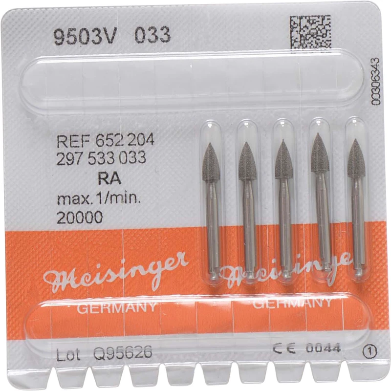 Universalpolierer 9503  Packung  5 Stück schwarz grob, RA, Figur 297, 7,5 mm, ISO 033