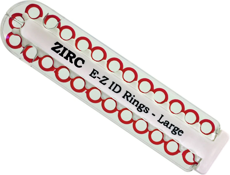 EZ-ID Markierungsringe  Packung  25 Stück rot, Ø 6 mm