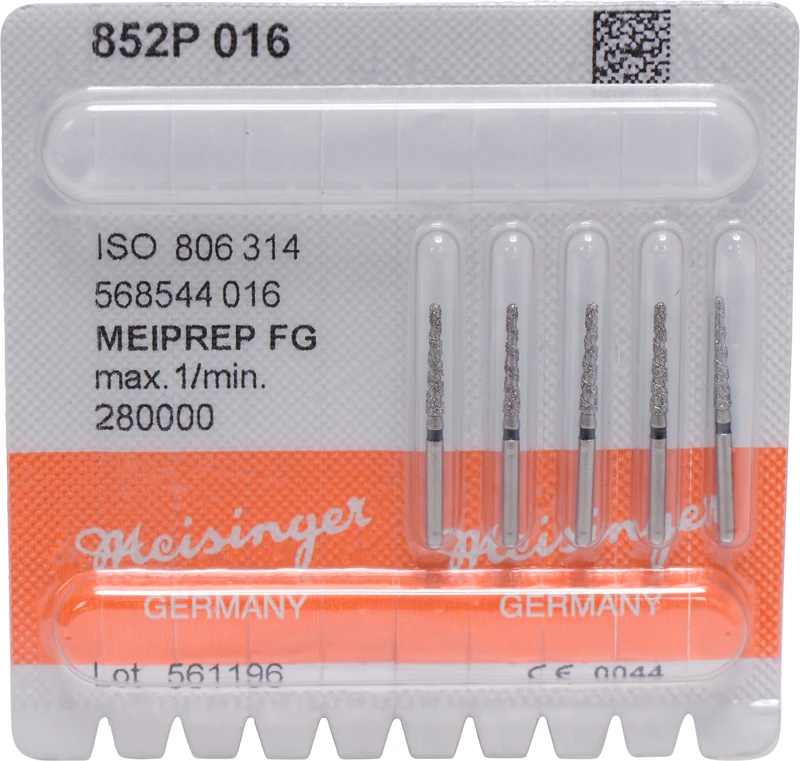 MEIPREP Diamanten  Packung  5 Stück FG, Figur 568 (862P), ISO 016