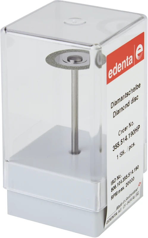 Diamantscheibe 355  Stück  rot fein, HP, Figur 355, 0,15 mm, ISO 190