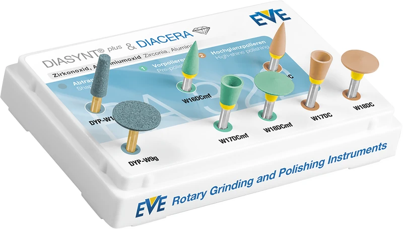 EVE DIACERA® Set  Set  8 Stück (2 Schleifer, 6 Polierer), RA