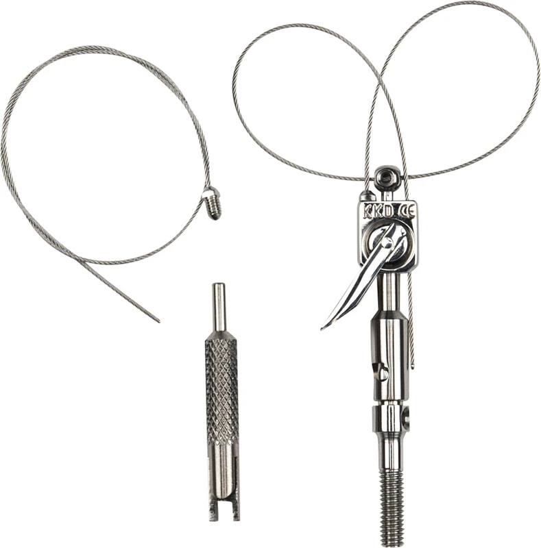 KKD® Loop-Tips  Set  1 Stück, 1 Ersatzseil, 1 Adapter, 1 Schlüssel, 1 Double-Loop Tip
