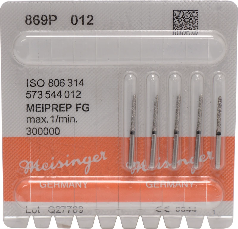 MEIPREP Diamanten  Packung  5 Stück FG, Figur 573 (869P), ISO 012