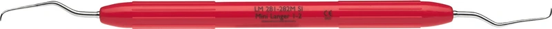 LM Universalkürette Mini Langer   Stück  Figur 1\2, für Prämolaren\Molaren im UK, rot, LM-ErgoNorm Griff