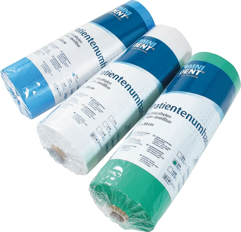Einweg-Patientenumhänge  Rolle  200 Stück blau, 54 x 78 cm