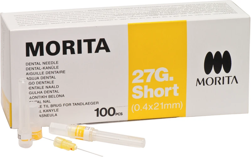 MORITA Kanülen  Packung  100 Stück 27 GS-21, 0,4 x 21 mm