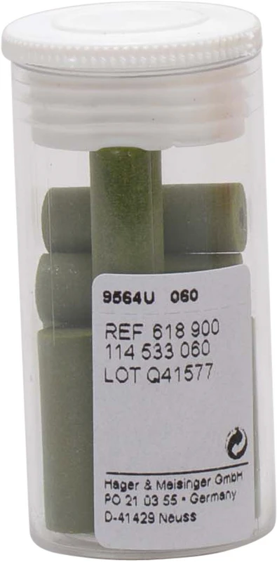 Modellgusspolierer 9564  Packung  10 Stück unmontiert, grün grob, Figur 114, 20 mm, ISO 060
