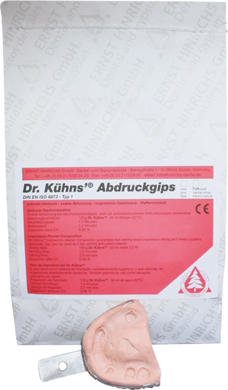 Dr. Kühns® Spezialgips  Sack  25 kg rosa
