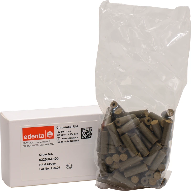 ChromoPol  Packung  100 Stück unmontiert, braun grob, Figur 114, 21 mm, ISO 070