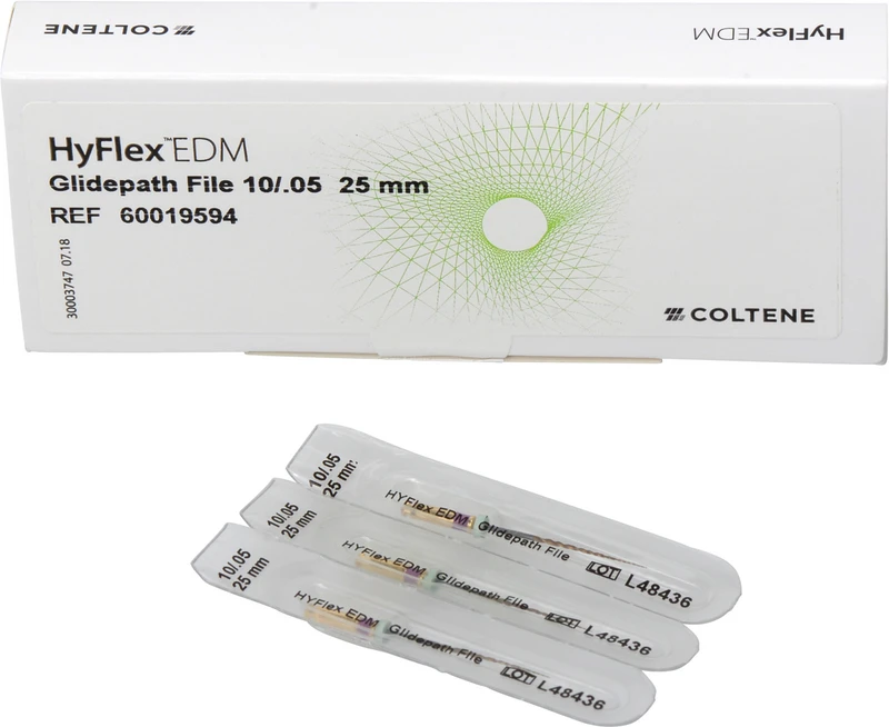 HyFlex EDM NiTi-Feilen  Packung  3 Glidepath Feilen 25 mm, Taper.05 ISO 010