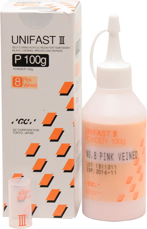 GC UNIFAST III  Nachfüllpackung  100 g Pulver N°8 pink veined