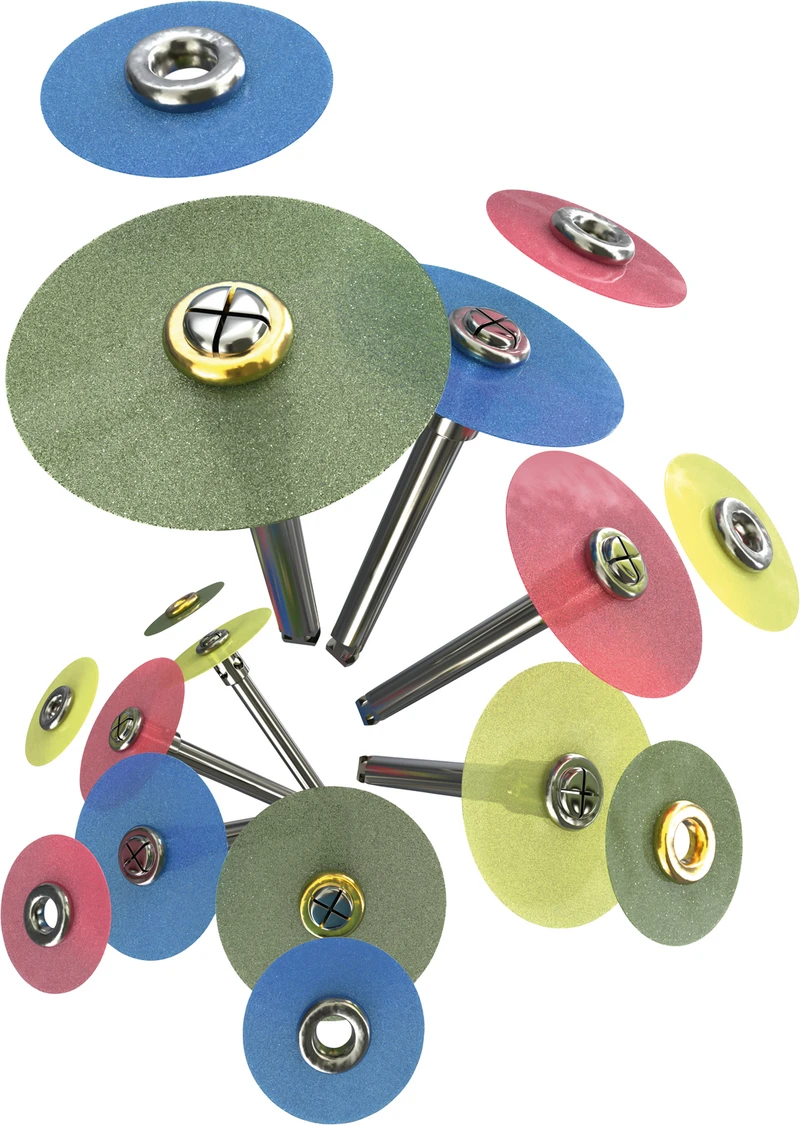 Jiffy Spin Shaping and Finishing Disks  Packung  75 Disks fein gelb, 10 mm