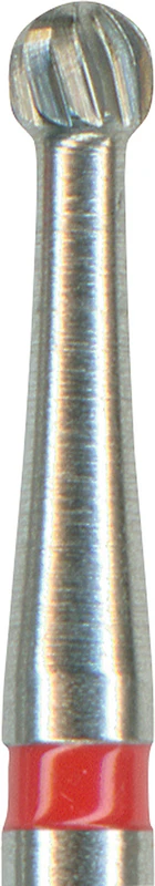 HM-Finierer TC41  Packung  5 Stück rot, 12 Schneiden, RA, Figur 001 Kugel, 1,4 mm, ISO 016