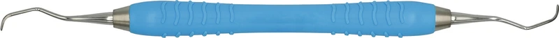 Kürette Columbia Colori Silikon   Stück  Figur 4R-4L, Silikongriff, hellblau
