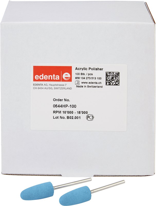 Acrylic Polisher  Packung  100 Stück, hellblau, HP, Figur 273, 24 mm, ISO 100