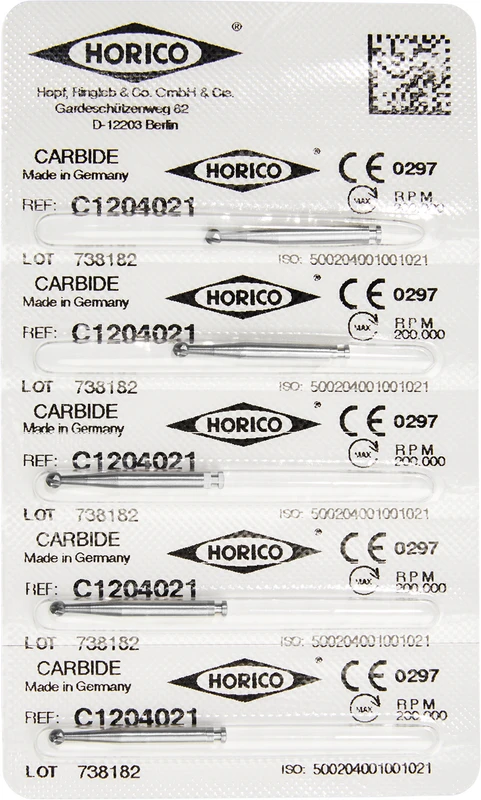 HM-Bohrer C1  Packung  5 Stück RA, Figur 001, ISO 021