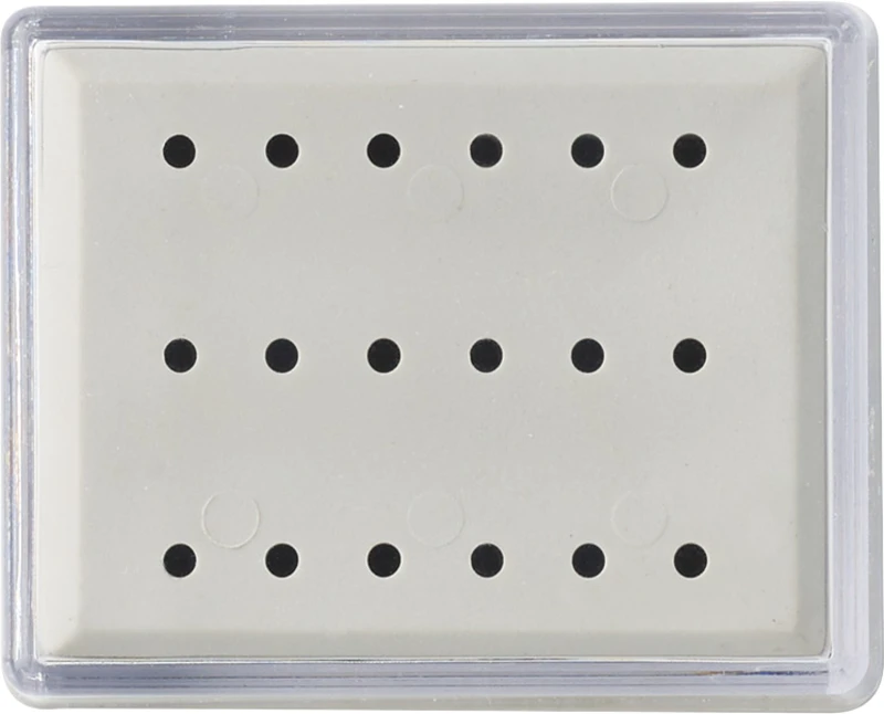 Bohrerständer  Stück  für 18 RA Instrumente, 64 x 53 x 35 mm