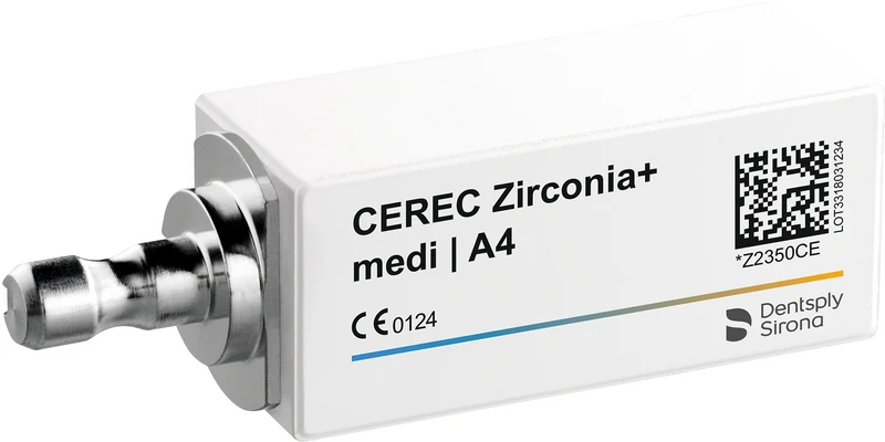 CEREC Zirconia+  Packung  3 Stück medi A4