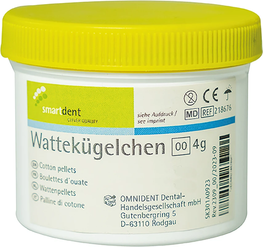 smart Wattekügelchen  Dose  4 g Wattekügelchen Größe 00
