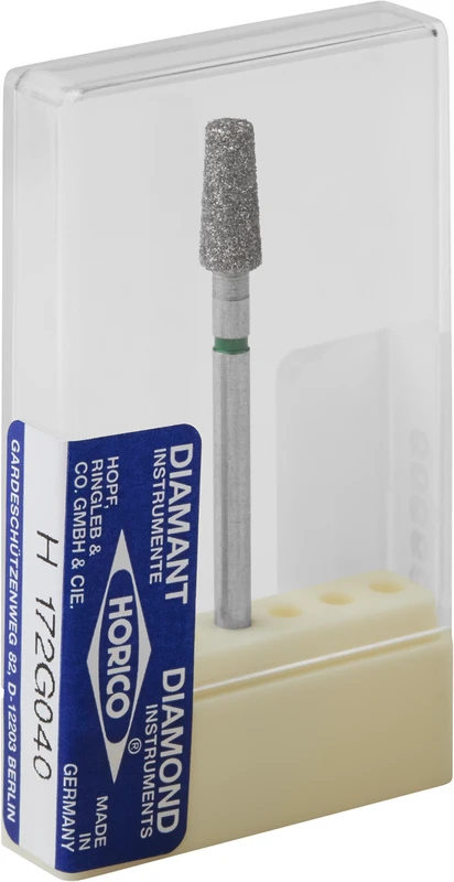 Diamantschleifer H 172  Packung  5 Stück grün grob, HP, Figur 172, 9 mm, ISO 040