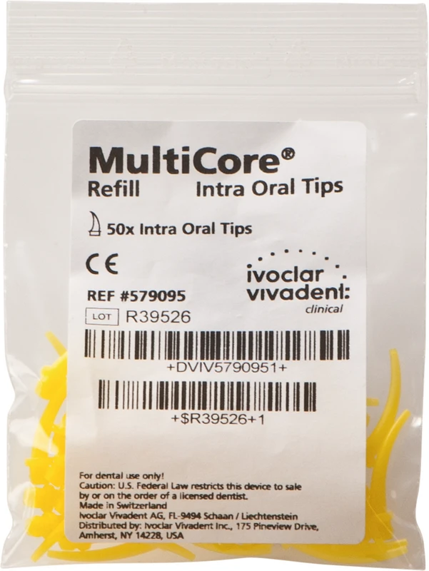 MultiCore® Flow Tips  Nachfüllpackung  50 Intra Oral Tips gelb