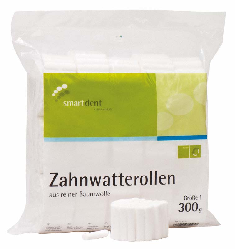 smart Zahnwatterollen  Packung  300 g Größe 1
