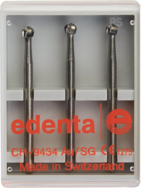 Chirurgie Fräser HM C141A  Packung  3 Stück FG XL, Figur 001, ISO 021